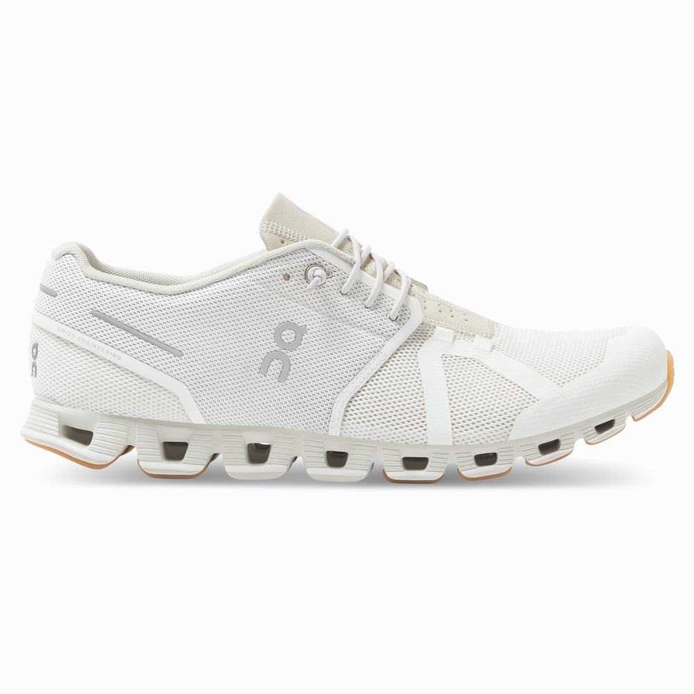 Men's On Cloud Running Shoes White | USA-0142386