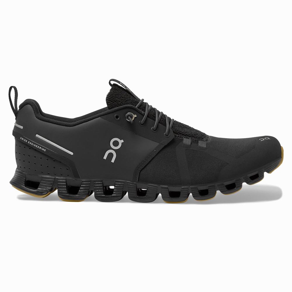 Men's On Cloud Terry Running Shoes Black | USA-1952604