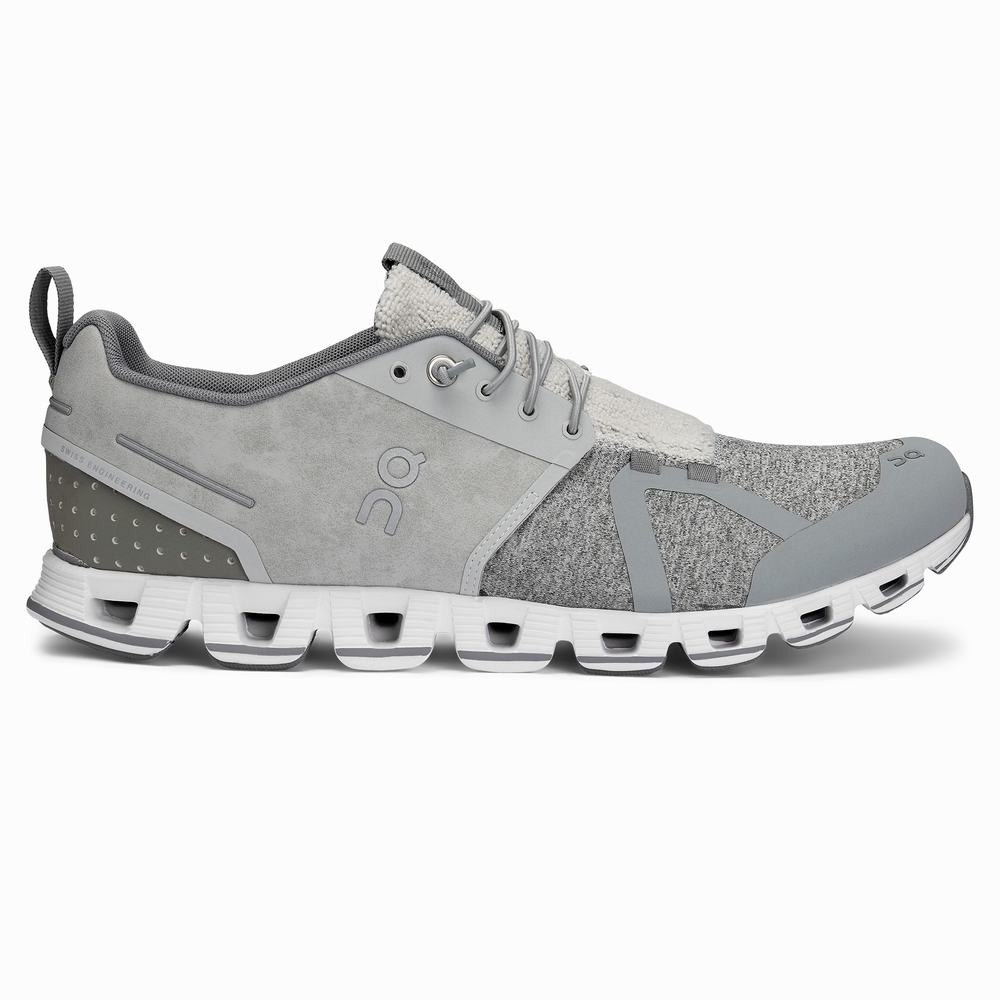 Men's On Cloud Terry Running Shoes Silver | USA-0256374