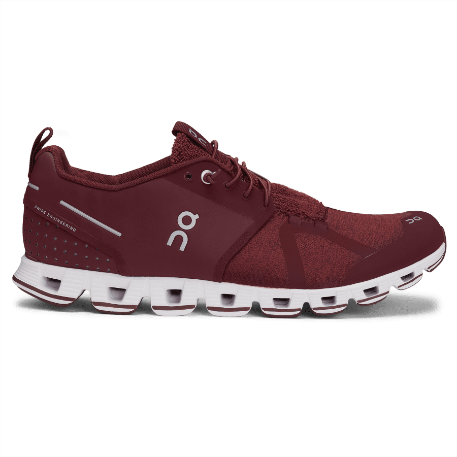 Men's On Cloud Terry Sneakers Burgundy | USA-3841029