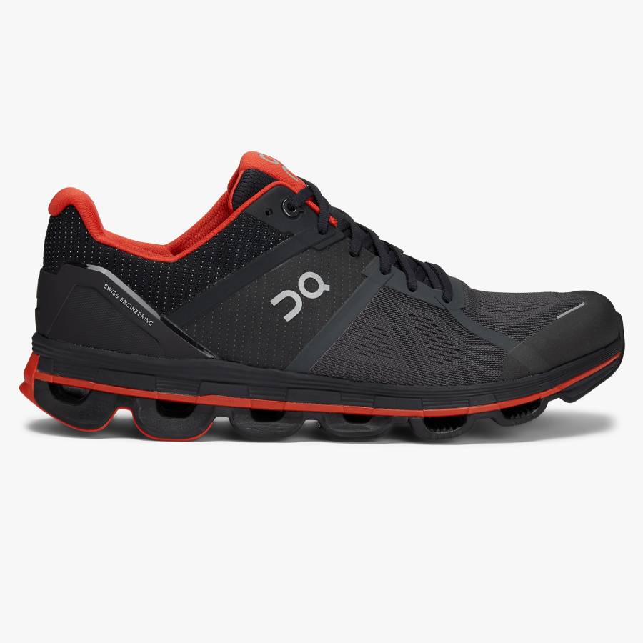 Men's On Cloudace 1 Road Running Shoes Black | USA-9715846