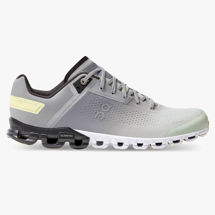 Men's On Cloudflow 3 Road Running Shoes Grey | USA-0348975