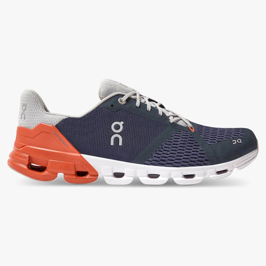 Men's On Cloudflyer 3 Road Running Shoes Navy | USA-4750382