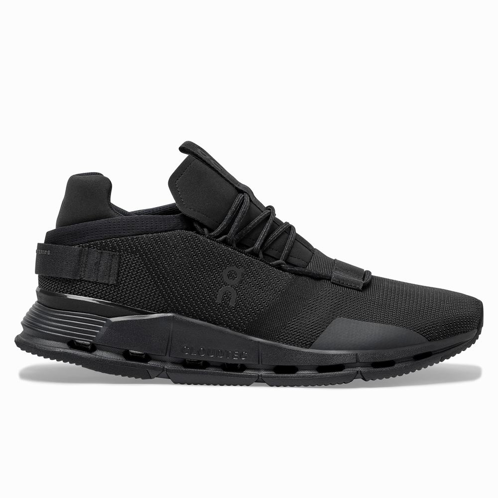 Men's On Cloudnova Sneakers Black | USA-6947152