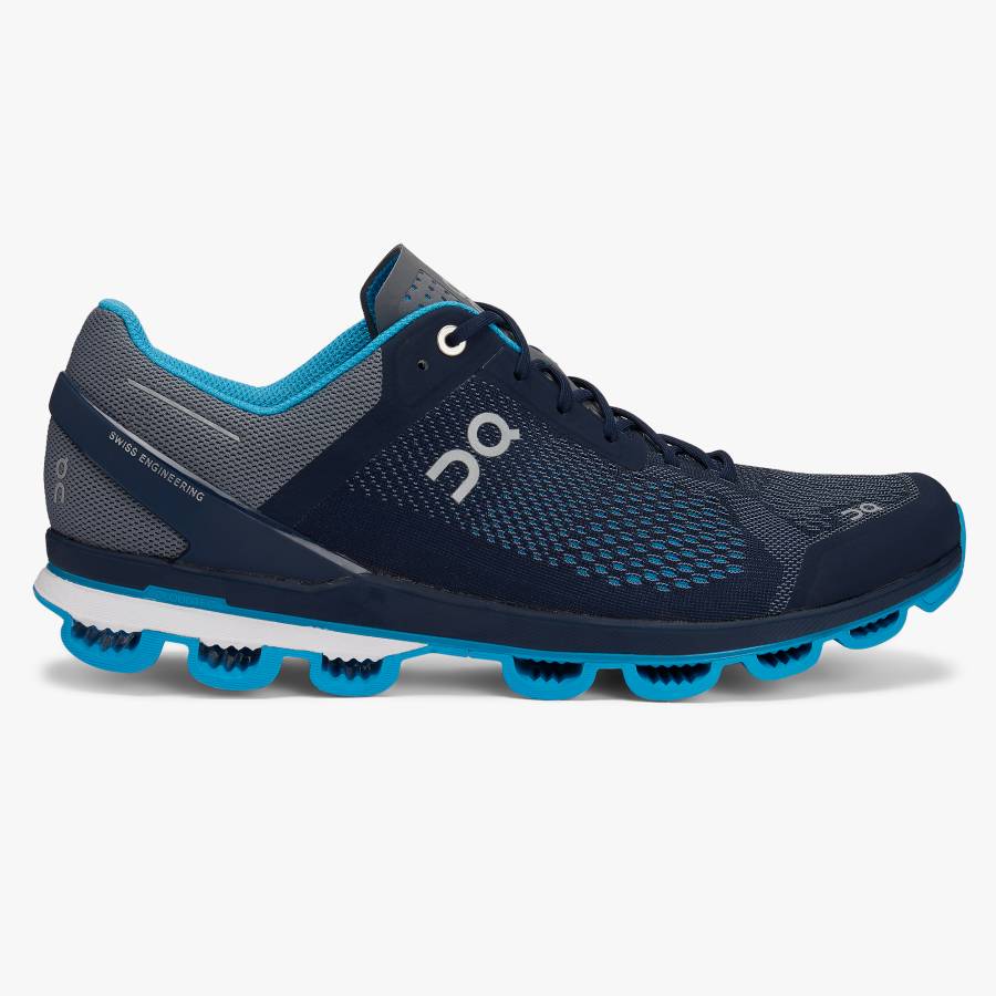 Men's On Cloudsurfer 5 Road Running Shoes Navy | USA-5423890