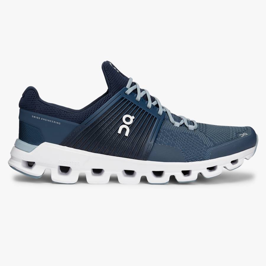 Men's On Cloudswift 1 Road Running Shoes Dark Blue | USA-2750439