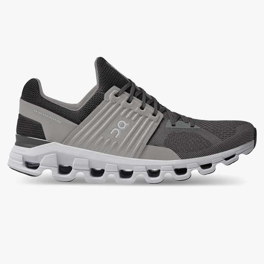 Men's On Cloudswift 2 Road Running Shoes Black | USA-0563827