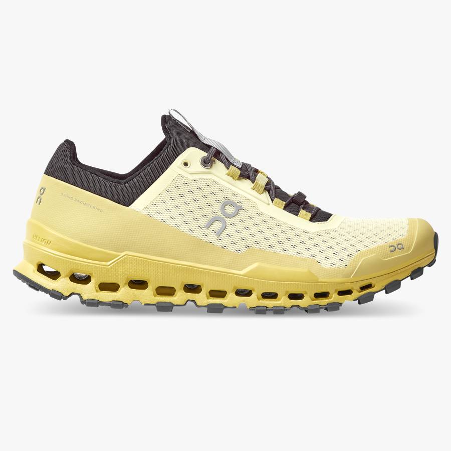 Men's On Cloudultra Hiking Shoes Lemon | USA-3917465