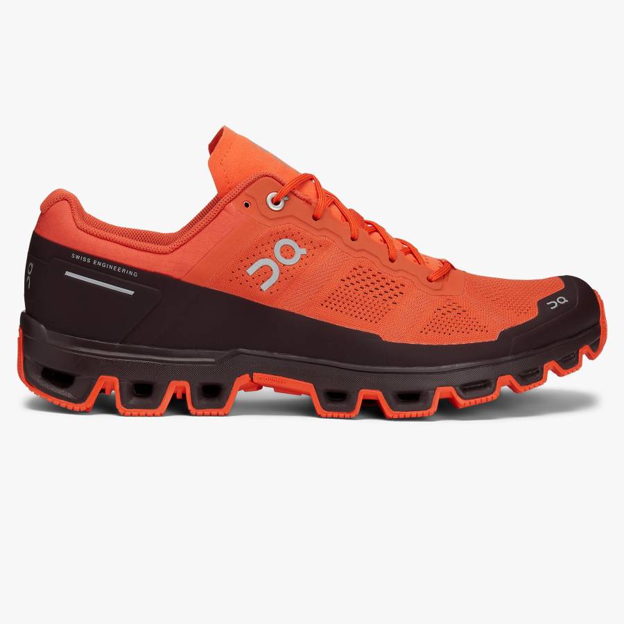 Men's On Cloudventure 2 Hiking Shoes Orange | USA-2061934