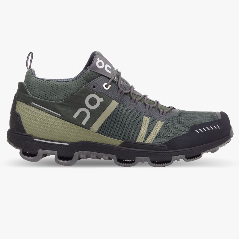 Men's On Cloudventure Midtop Hiking Shoes Dark Green / Grey | USA-6534907