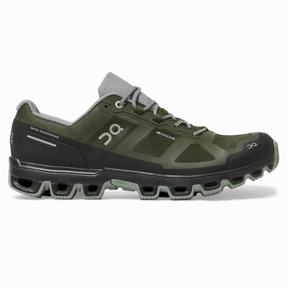 Men's On Cloudventure Trail Running Shoes Green | USA-5846193