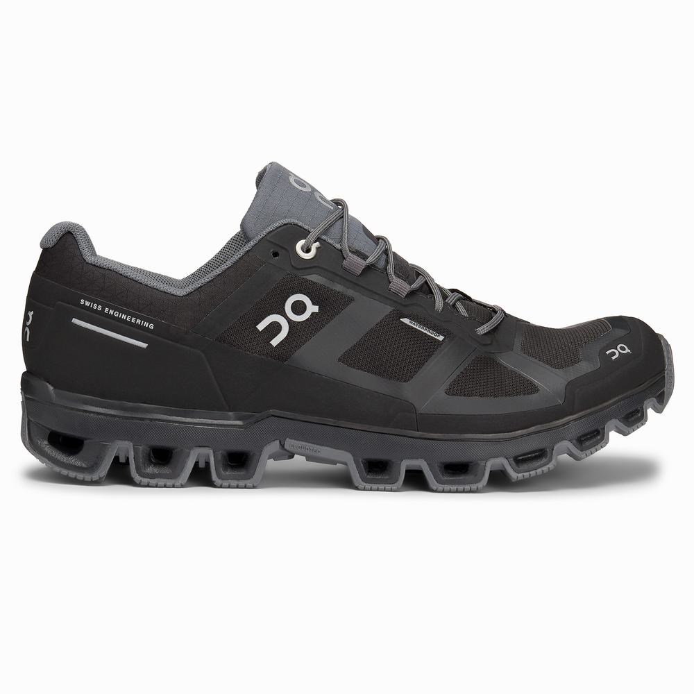 Men's On Cloudventure Trail Running Shoes Black | USA-6875193