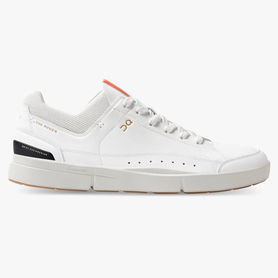 Men's On THE ROGER Centre Court Sneakers White | USA-7852409