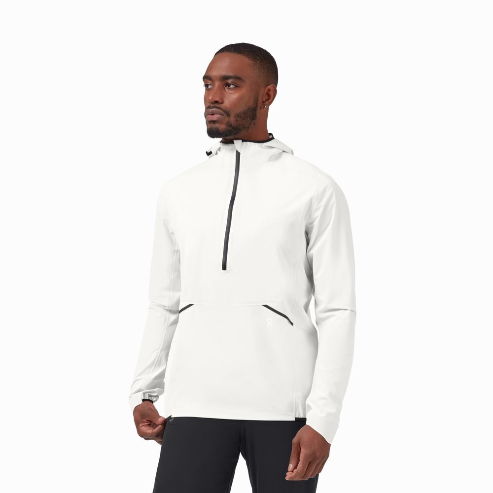 Men's On Waterproof Jackets White | USA-6109542