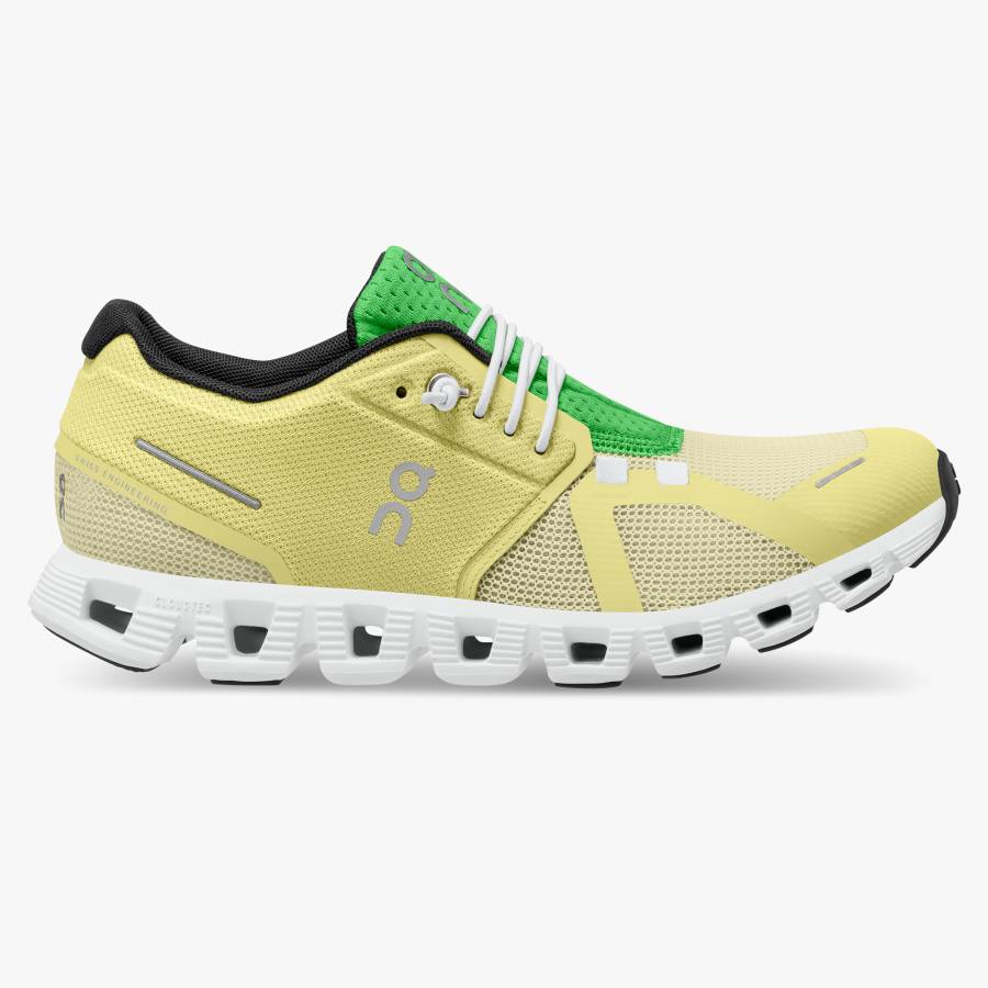 Women's On Cloud 5 Push Sneakers Yellow | USA-8145693