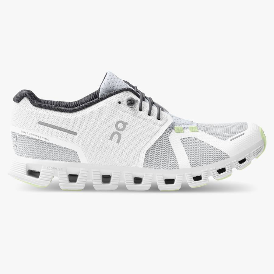 Women's On Cloud 5 Push Trail Shoes White | USA-5829613