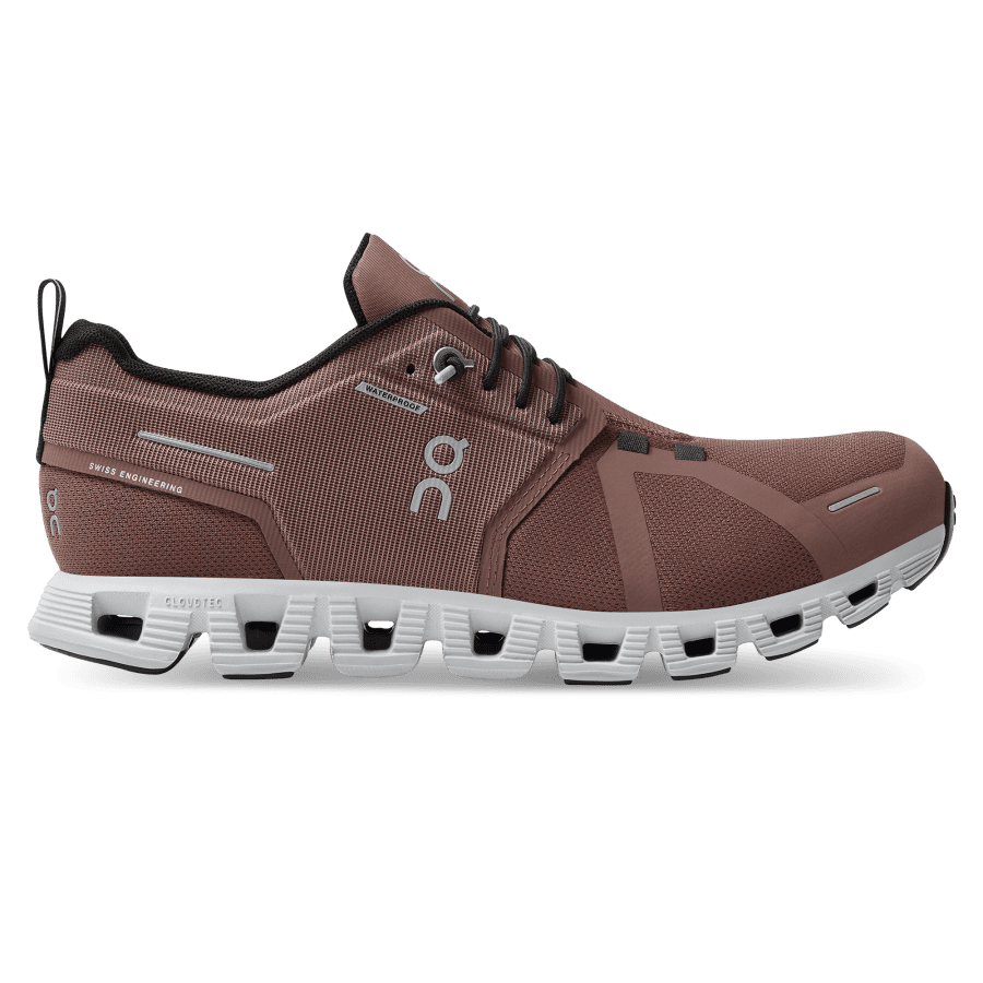 Women's On Cloud 5 Waterproof Sneakers Maroon | USA-4975680