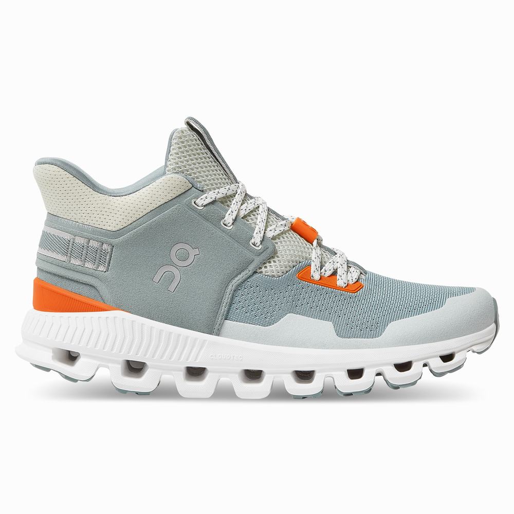 Women's On Cloud Hi Edge Sneakers Light Blue | USA-5206748