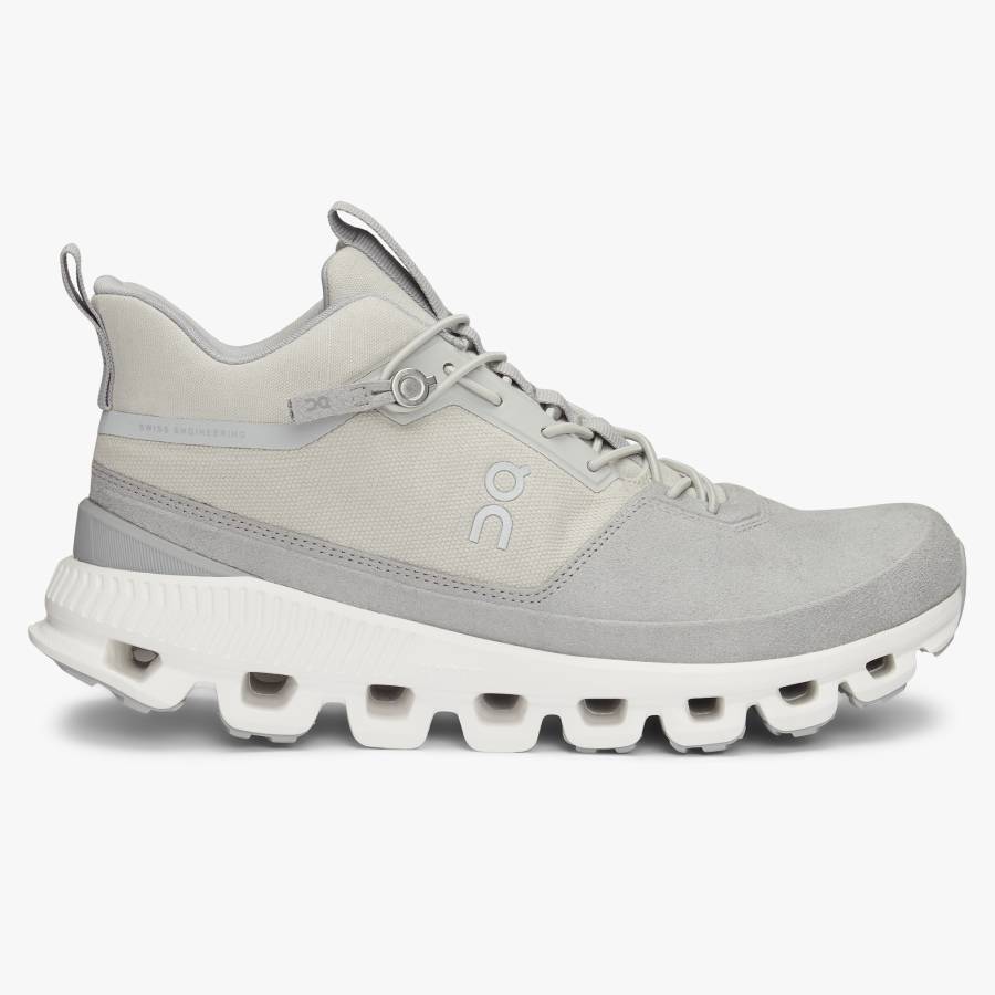 Women's On Cloud Hi Sneakers Light Grey | USA-3407612