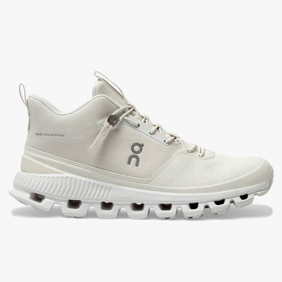 Women's On Cloud Hi Sneakers White | USA-2097386