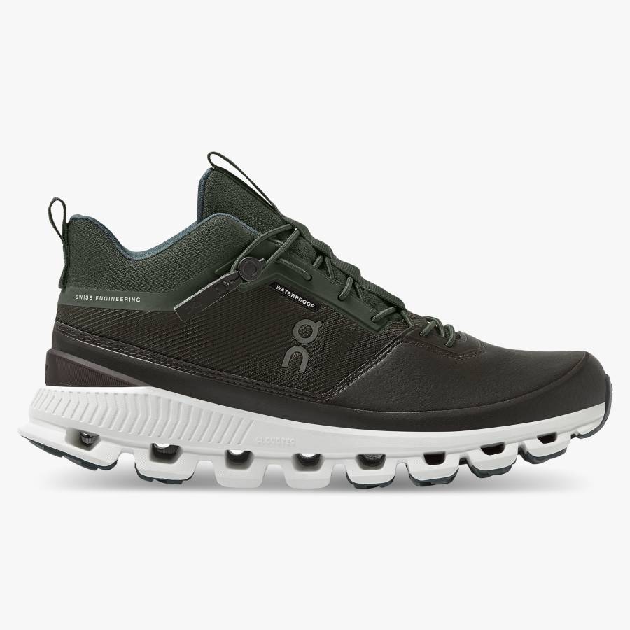 Women's On Cloud Hi Waterproof Sneakers Camo / Black | USA-1638509