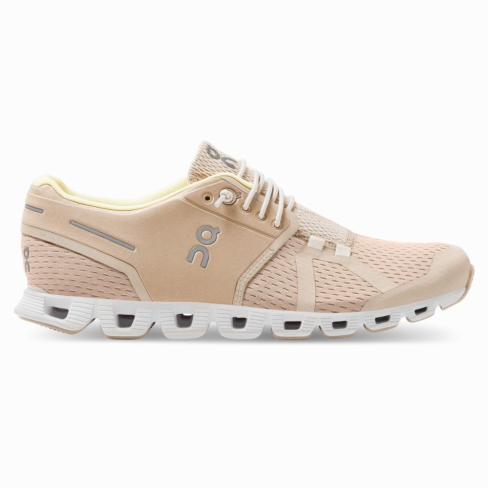 Women's On Cloud Running Shoes Brown Rose | USA-1261234