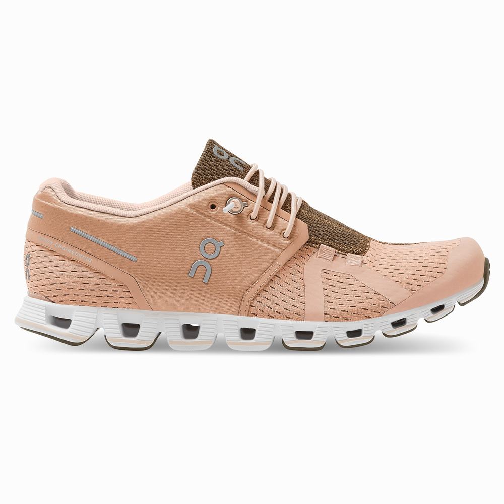 Women's On Cloud Running Shoes Brown Rose / Camo | USA-9384756