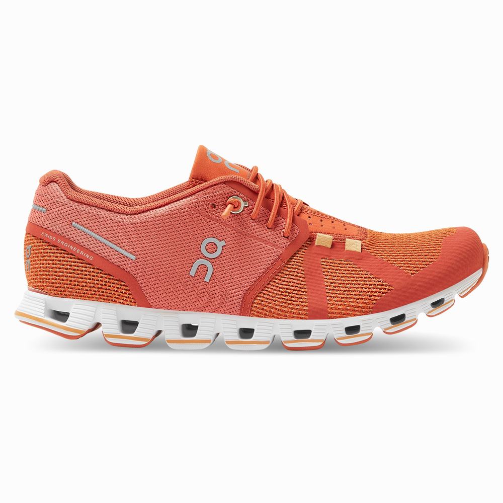 Women's On Cloud Running Shoes Red | USA-0359841