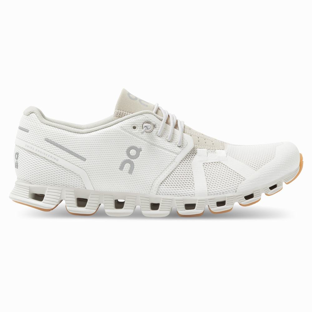 Women's On Cloud Running Shoes White | USA-8423507