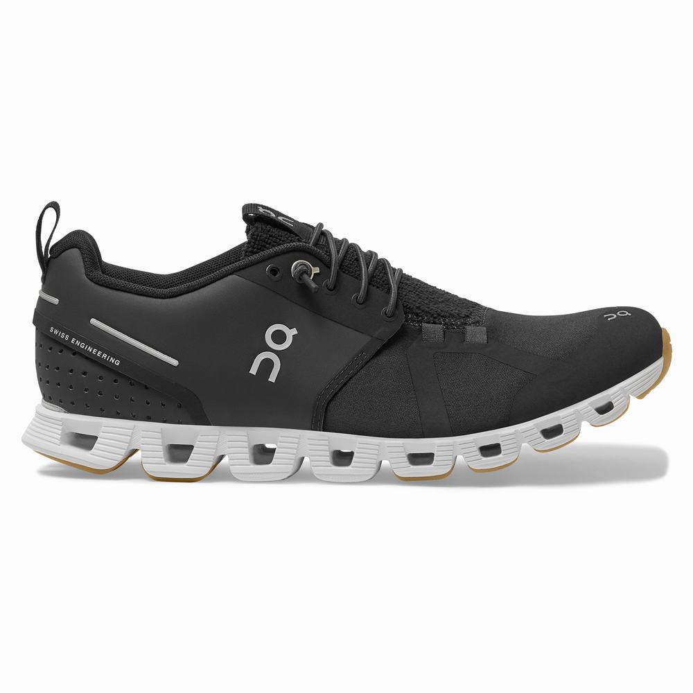 Women's On Cloud Terry Running Shoes Black / White | USA-5620178