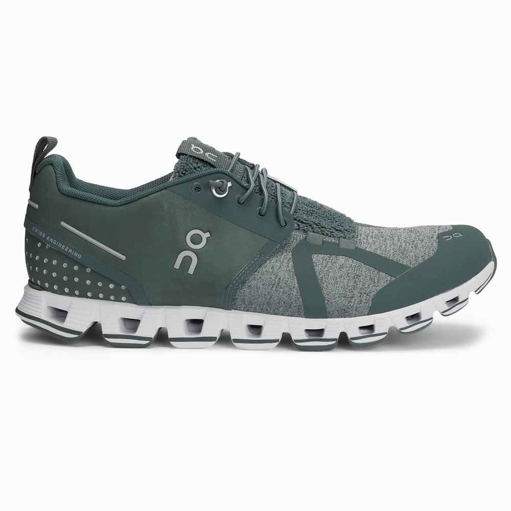 Women's On Cloud Terry Running Shoes Olive | USA-1925743