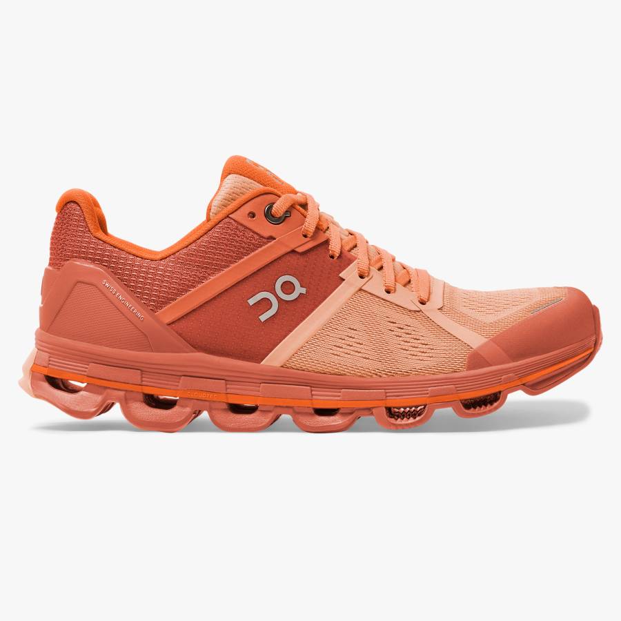 Women's On Cloudace 1 Road Running Shoes Orange | USA-3791526