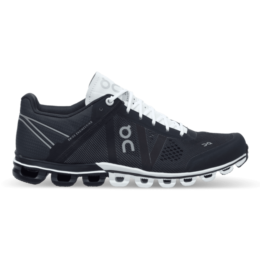 Women's On Cloudflow 1 Road Running Shoes Black / White | USA-1352089