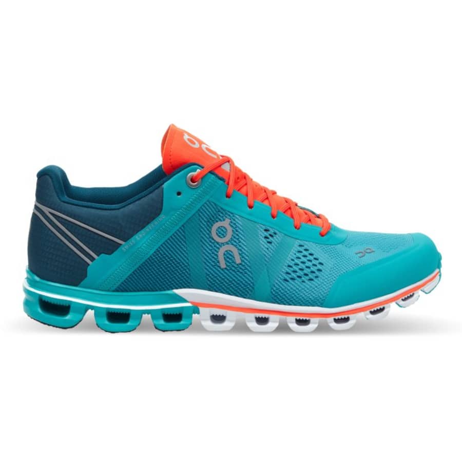 Women's On Cloudflow 1 Road Running Shoes Turquoise | USA-7930526