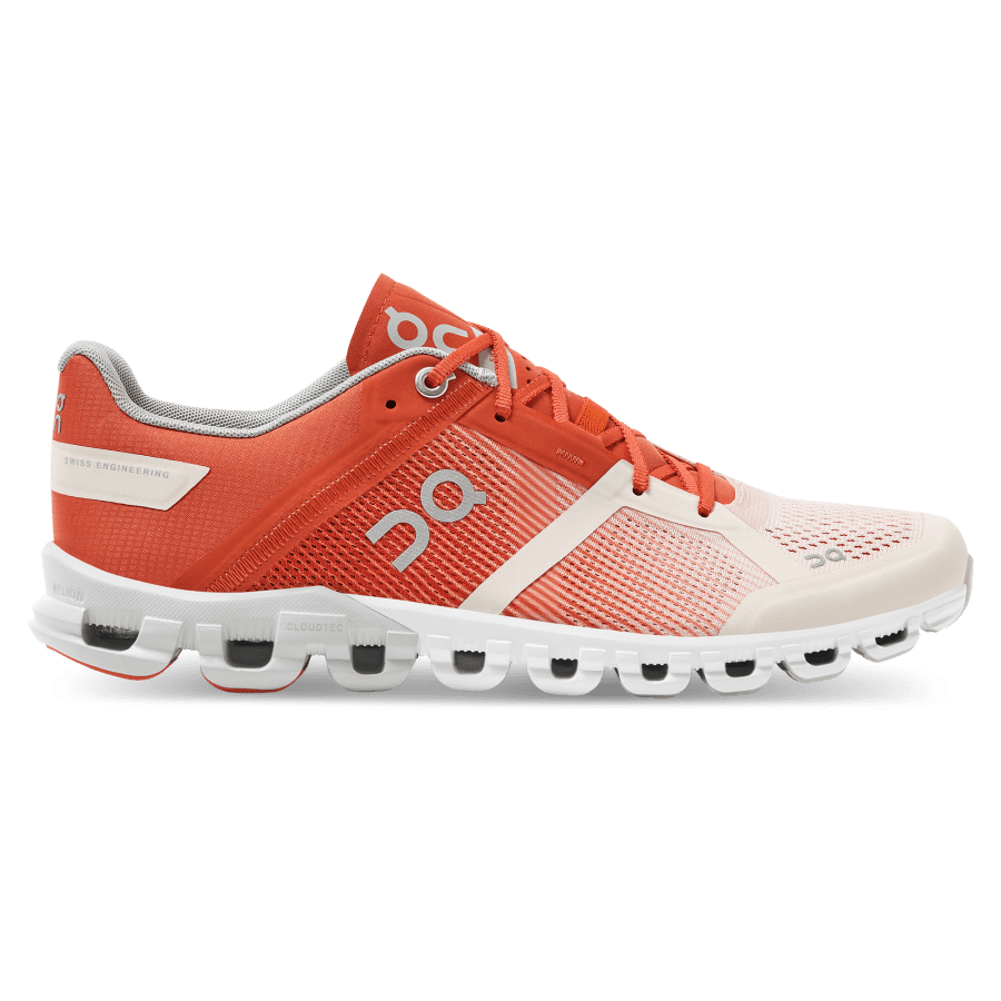 Women's On Cloudflow 2 Road Running Shoes Orange / Rose | USA-1408573