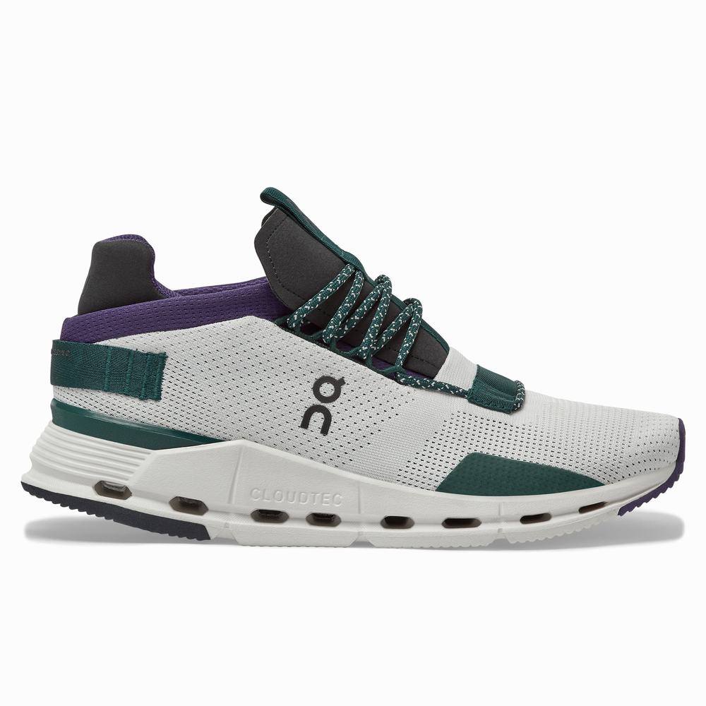 Women's On Cloudnova Sneakers White / Purple | USA-6759248