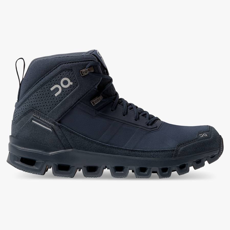 Women's On Cloudridge Hiking Boots Navy | USA-4289657