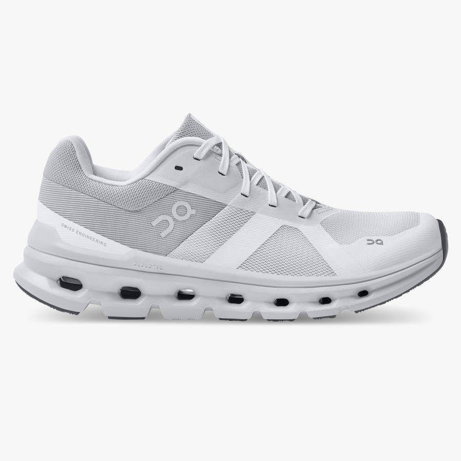 Women's On Cloudrunner 4 Road Running Shoes White | USA-0942163