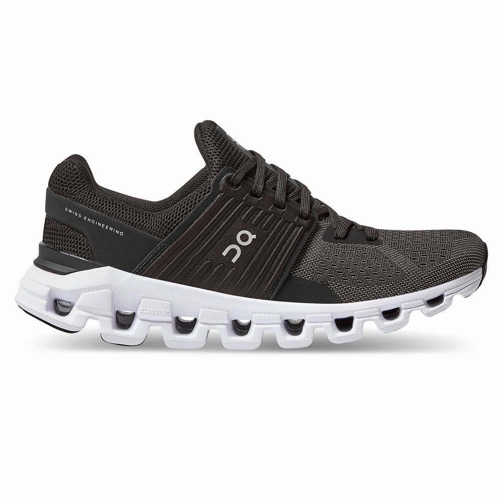 Women's On Cloudswift Road Running Shoes Black | USA-0832174