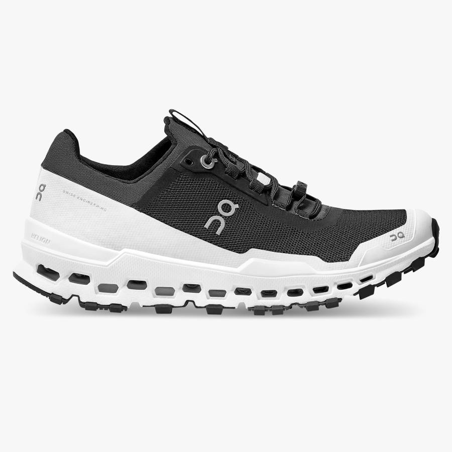 Women's On Cloudultra Hiking Shoes Black / White | USA-3690874