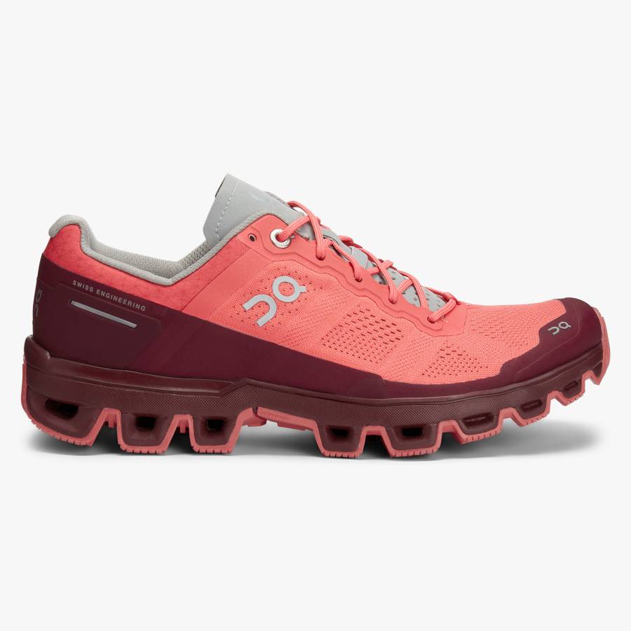 Women's On Cloudventure 2 Hiking Shoes Rose | USA-3451068