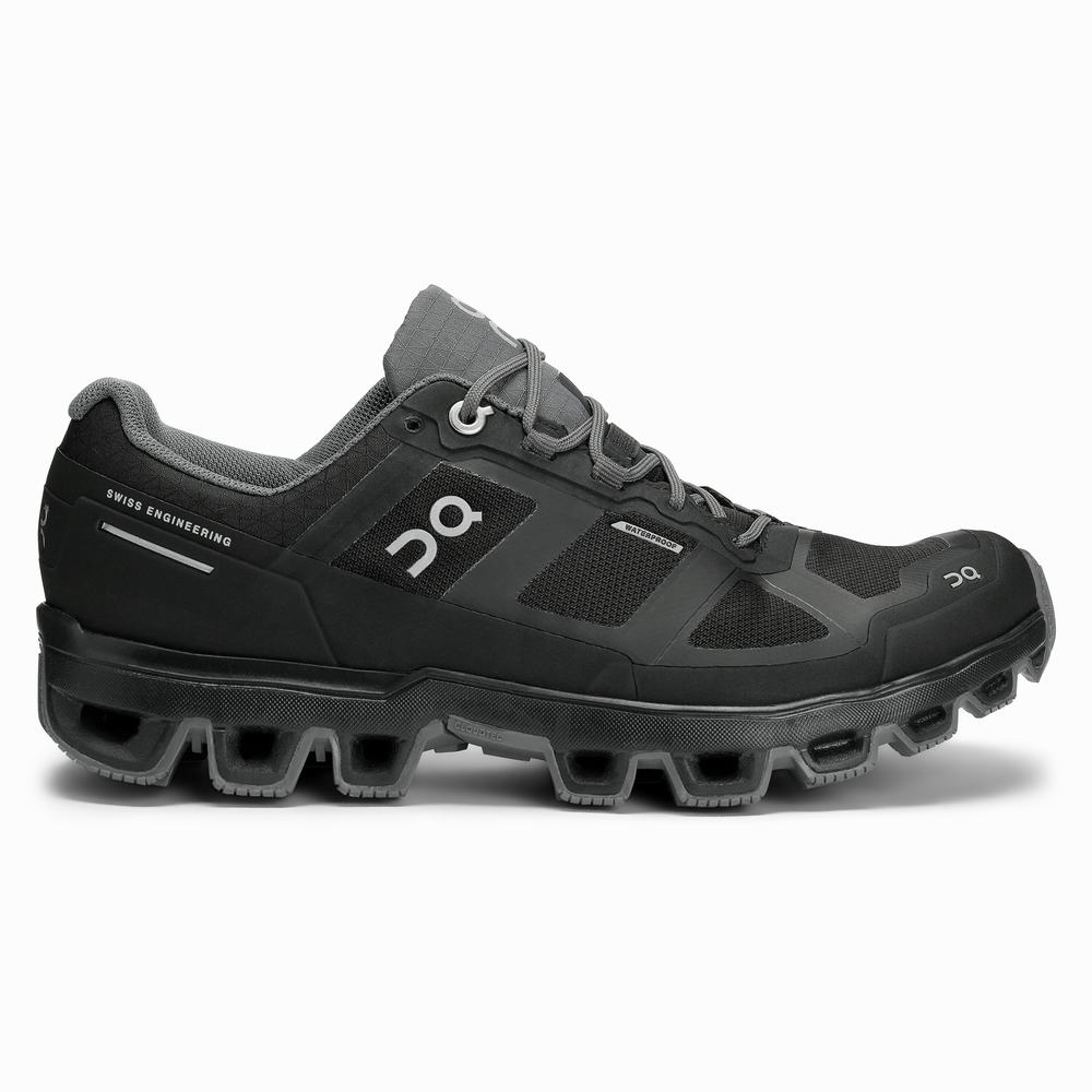 Women's On Cloudventure Trail Running Shoes Black | USA-0247635