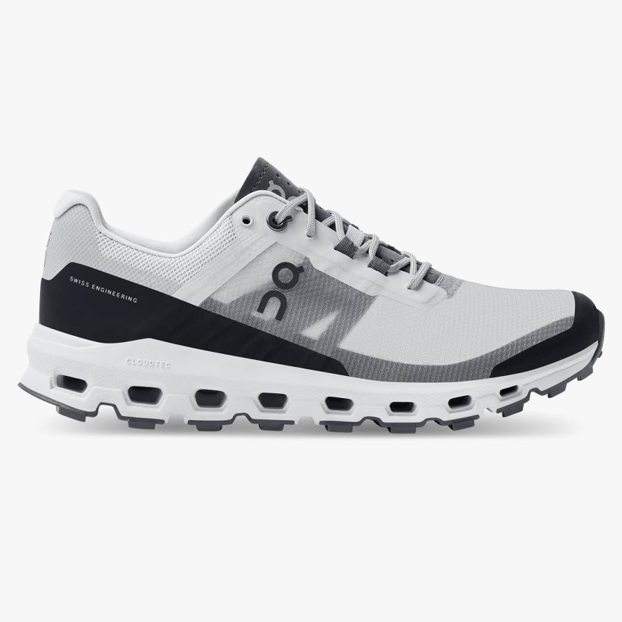 Women's On Cloudvista Hiking Shoes White / Black | USA-8107364