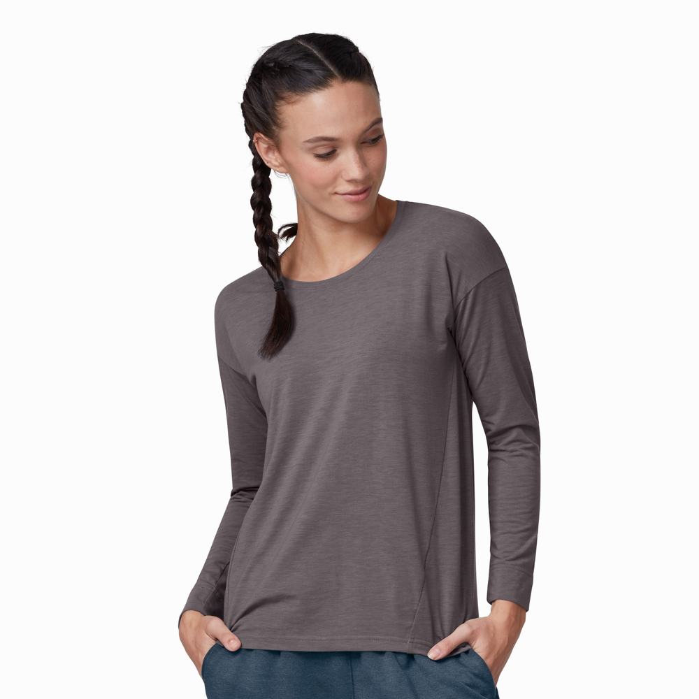 Women's On Comfort T Shirts Coffee | USA-8240697