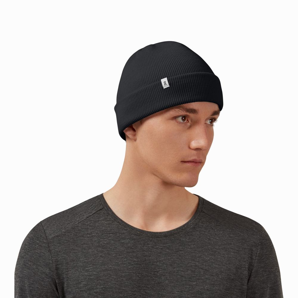 Women's On Merino Beanie Black | USA-6024187