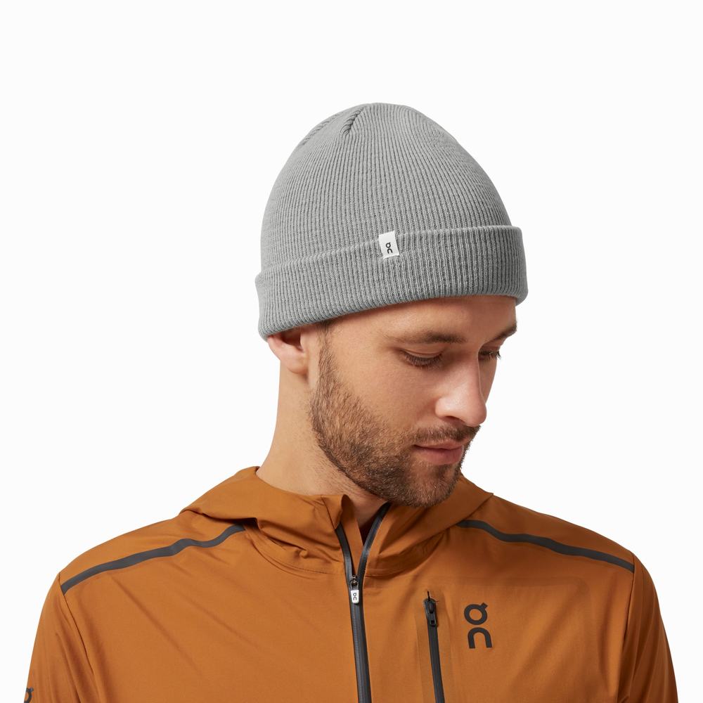 Women's On Merino Beanie Grey | USA-2958140