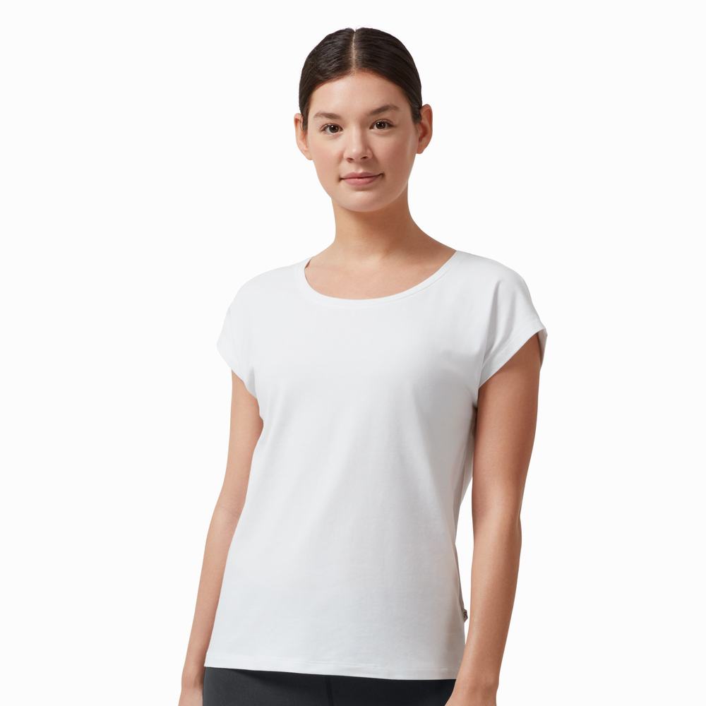 Women's On Performance T Shirts White | USA-8675914