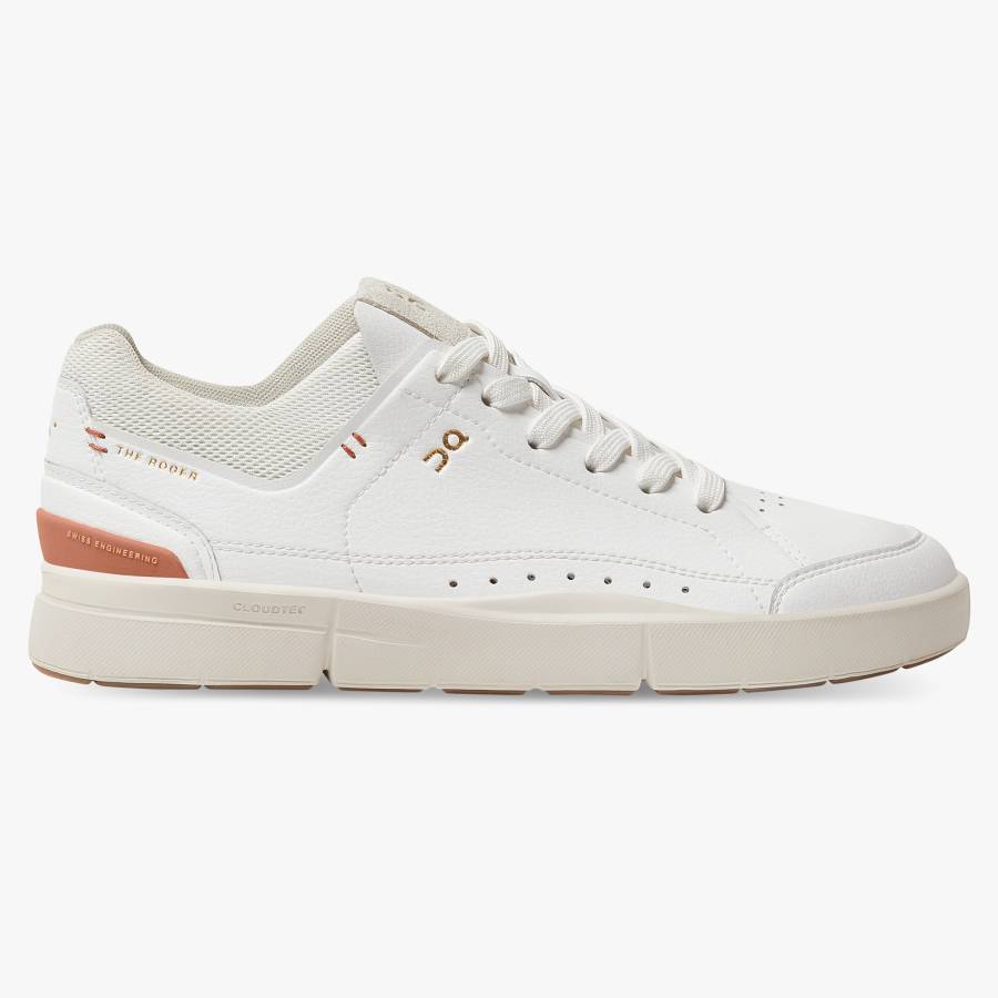 Women's On THE ROGER Centre Court Sneakers White | USA-6972845