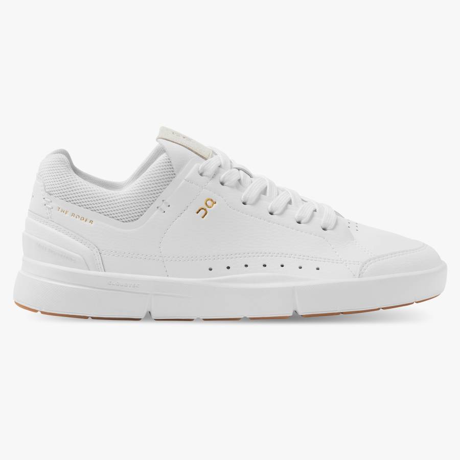 Women's On THE ROGER Centre Court Sneakers White | USA-7246159