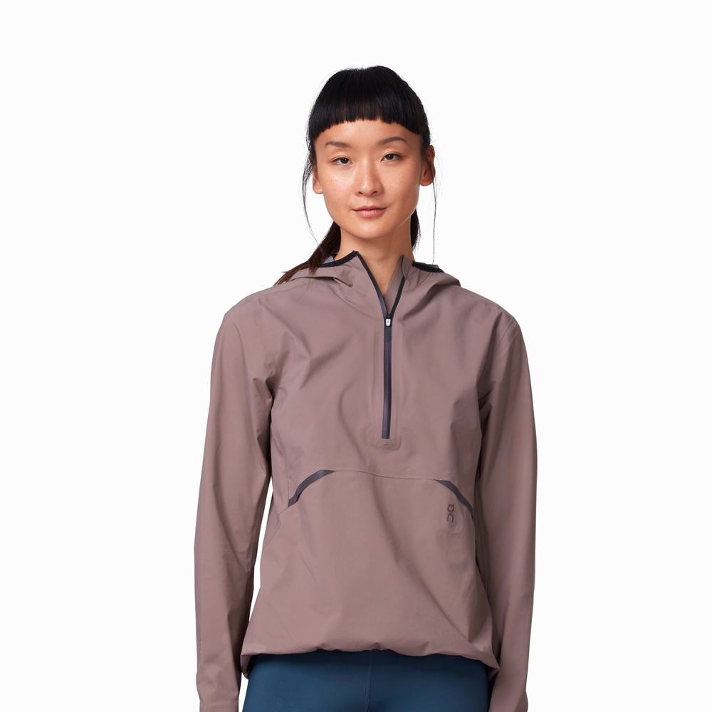 Women's On Waterproof Jackets Purple | USA-7690582